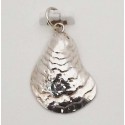 RA3177LGPS Sterling Silver Large Oyster Pendant 